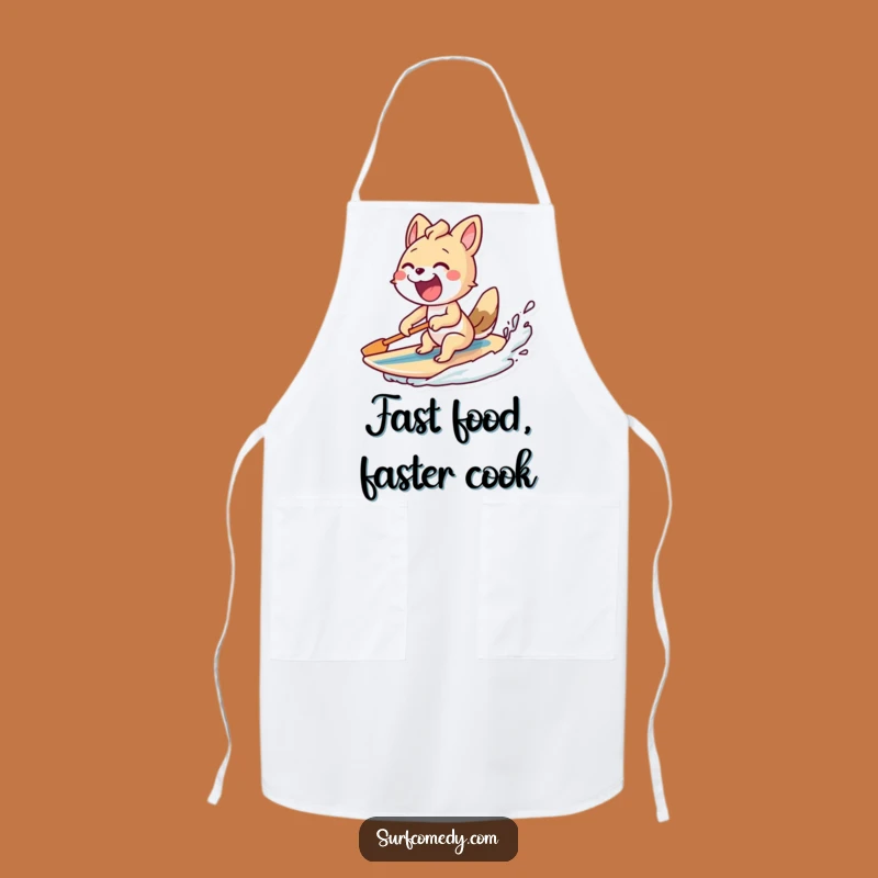 Funny Excited Paddling Animal Apron - Energetic Kitchen Surf!