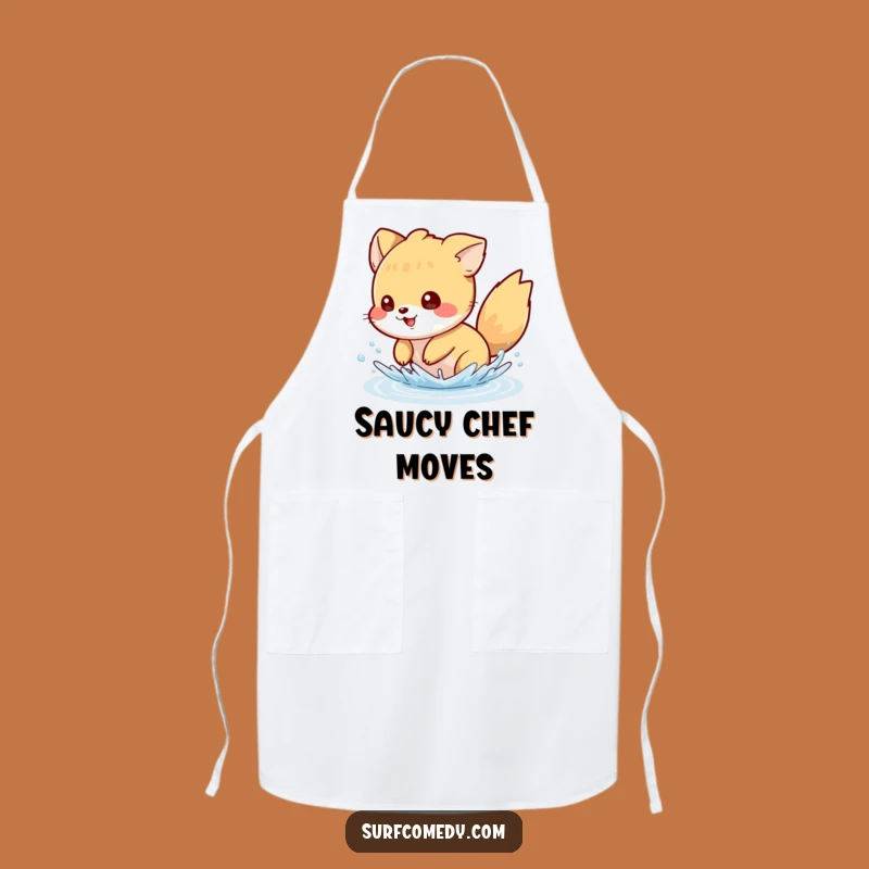 Funny Kitchen Splash Apron - Mischievous Animal Water Fun Cooking Gift