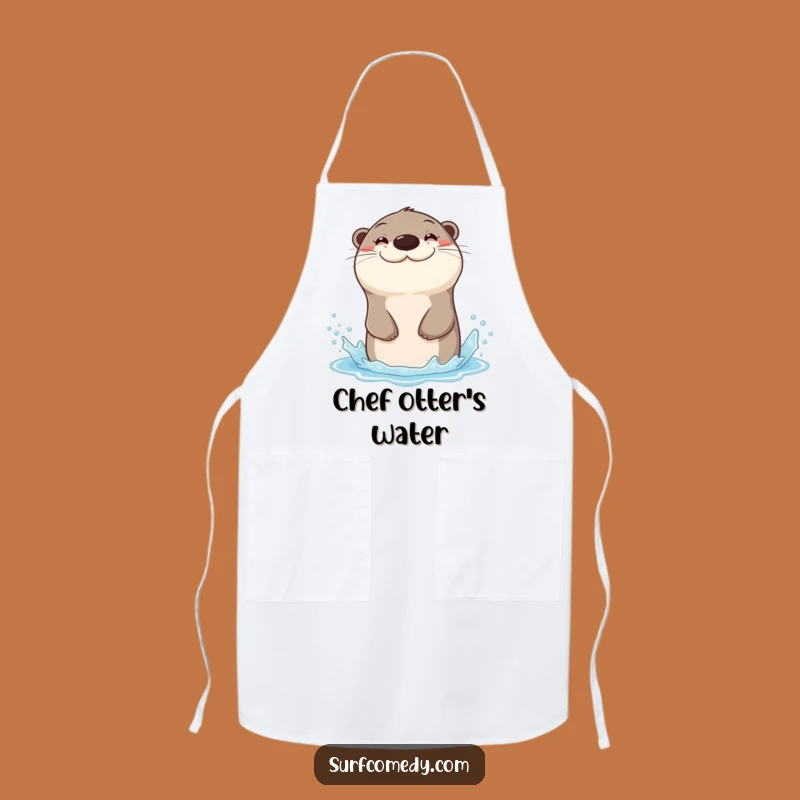 Funny Otter Chef Apron: Cook with Playful Spirit!