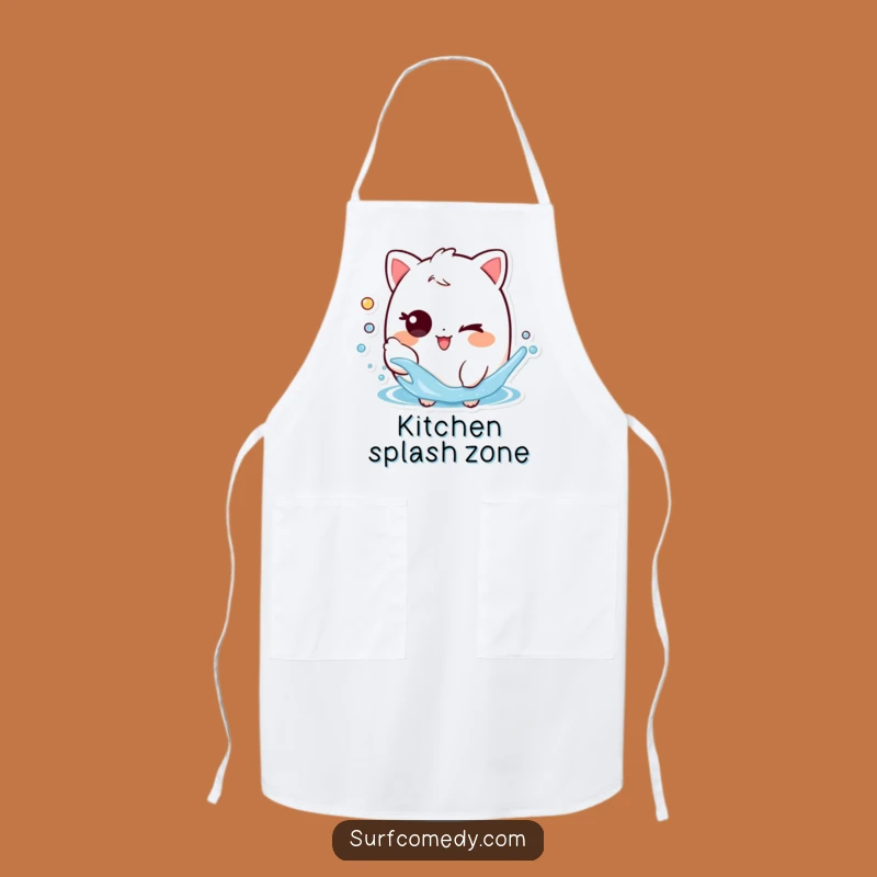 Funny Water Splasher Apron: Playful Wink for Kitchen Mischief