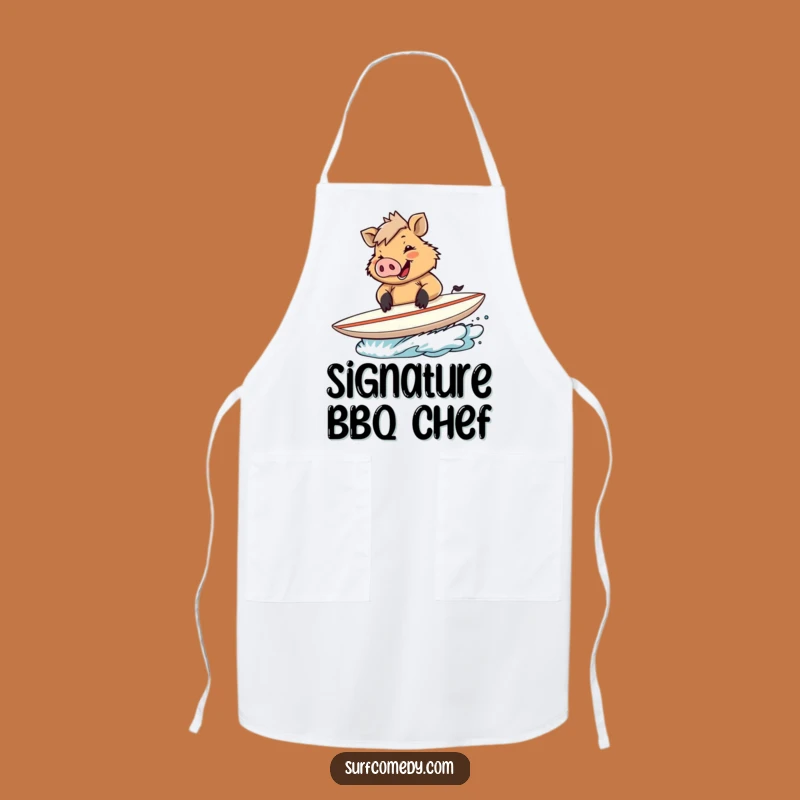 Funny Boar Autograph Apron - Hilarious Signed Board Kitchen Protector Gift