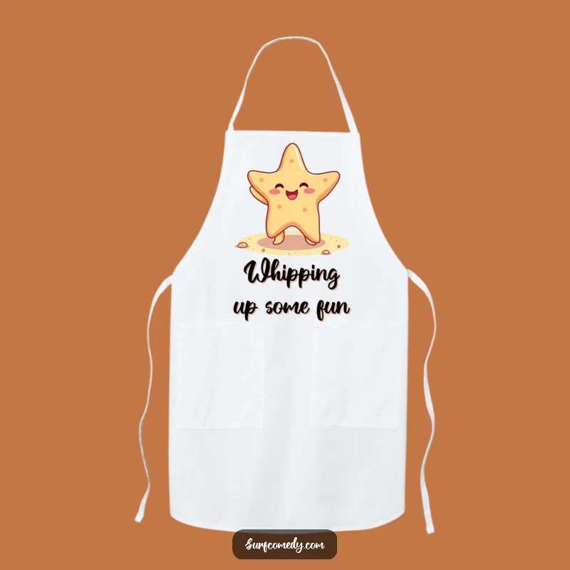 Funny Starfish Apron: Cook with Beachy Dance Humor!