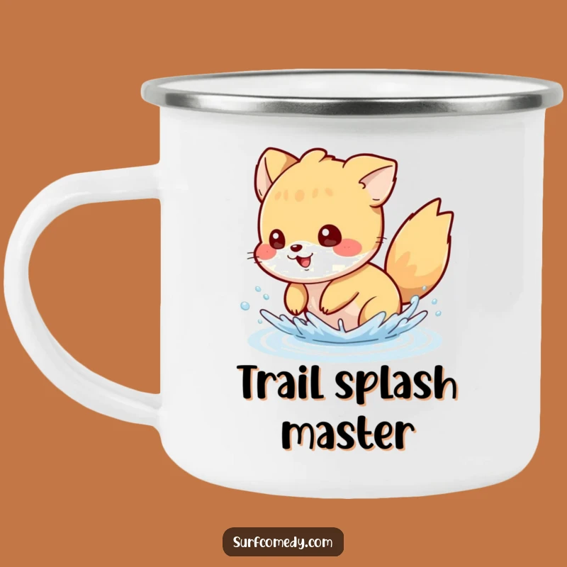 Funny Campfire Splash Mug - Mischievous Animal Tail Water Fun Gift