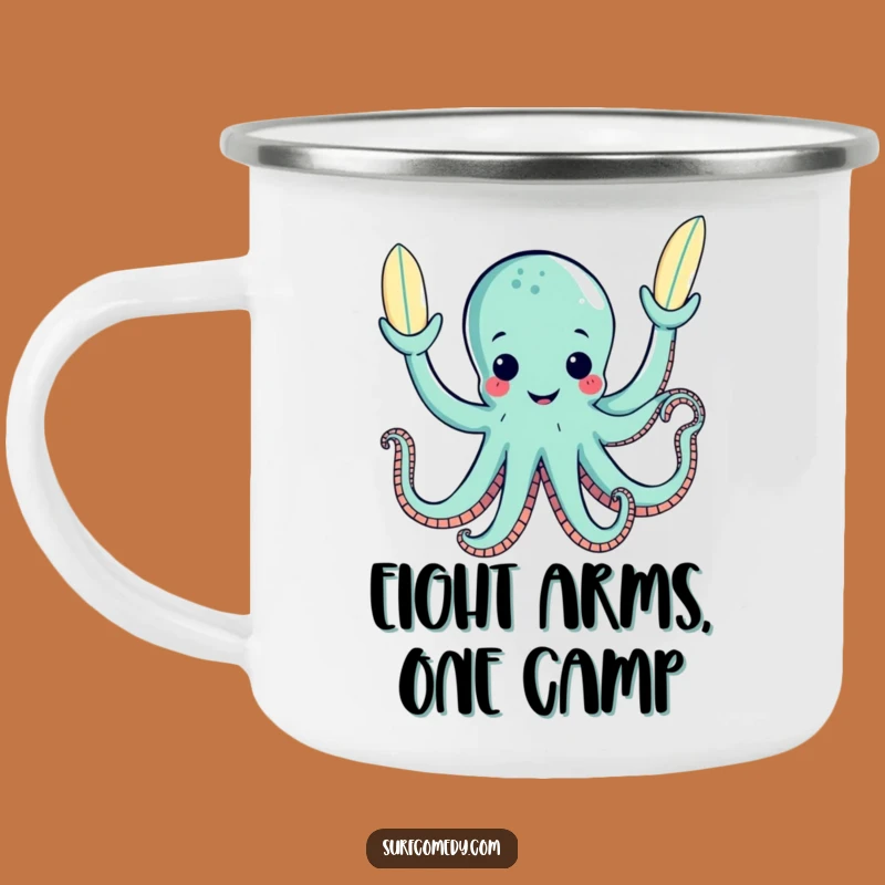 Funny Octopus Campfire Mug: Sip and Smile with This Hilarious Juggler!