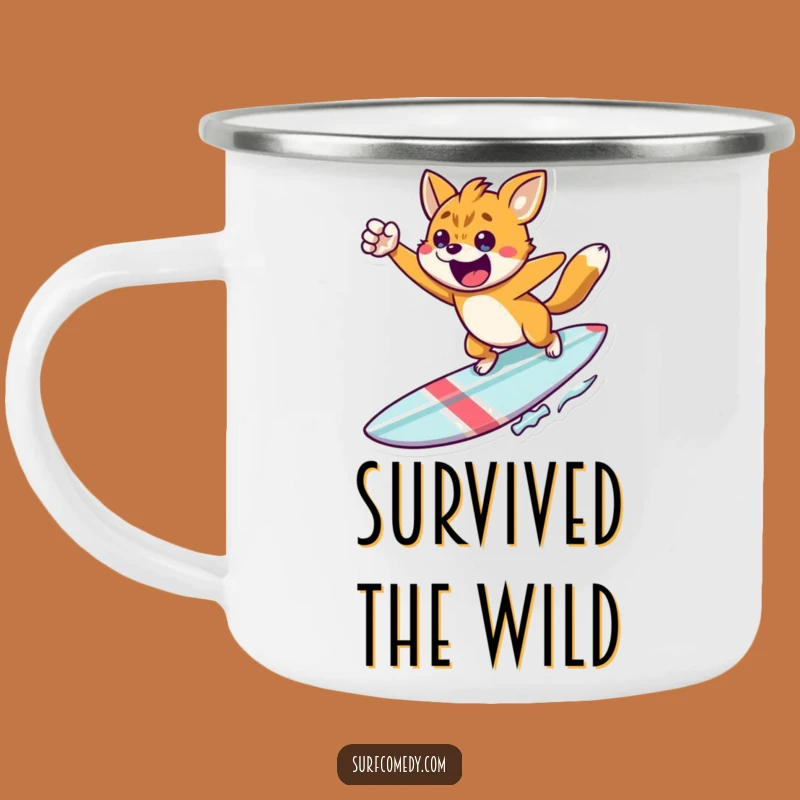 Funny Summit Surfer Camping Mug - Reach Your Peak, A Bold Funny Gift