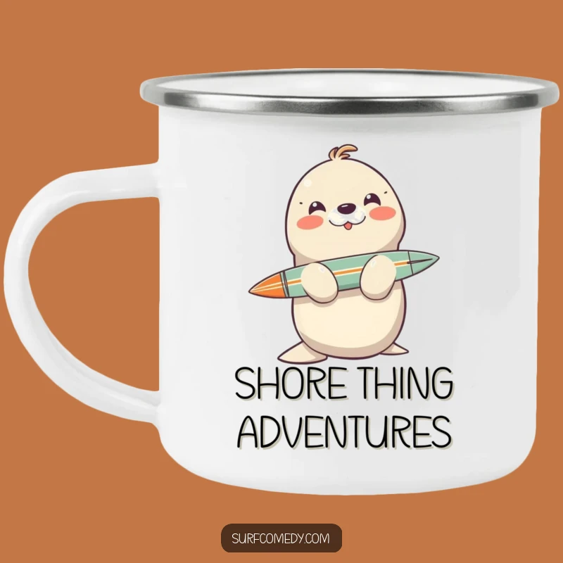 Funny Seal Campfire Mug: Sip Serenity with This Hilarious Ocean Friend!