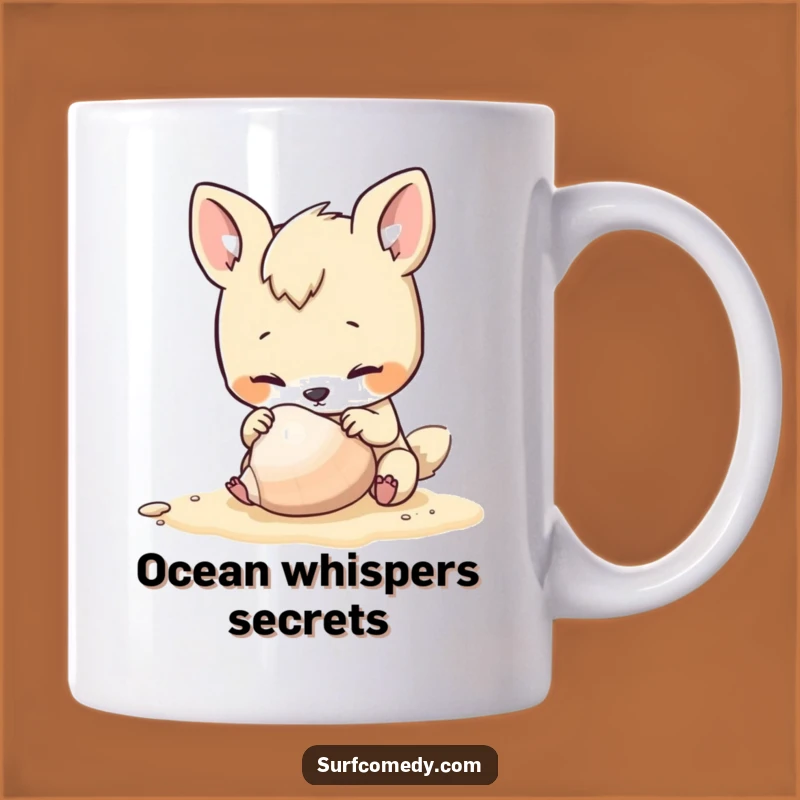 Funny Curious Critter Beach Mug - Perfect Gift for Beach Lovers and Animal Fans