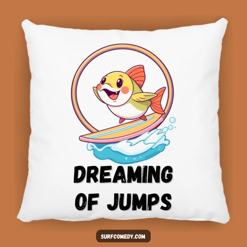 Funny Fish Hoop Pillow - Comfy & Hilarious Accent Gift