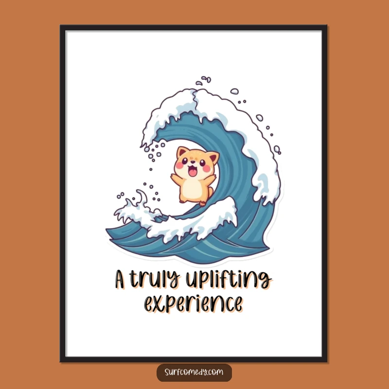 Funny Rogue Wave Animal Toss Digital Art - Surprised Wave Decor!