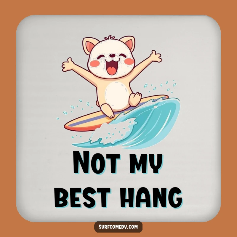 Funny Animal Surf Wipeout Coaster - Hilarious Beach Protection!