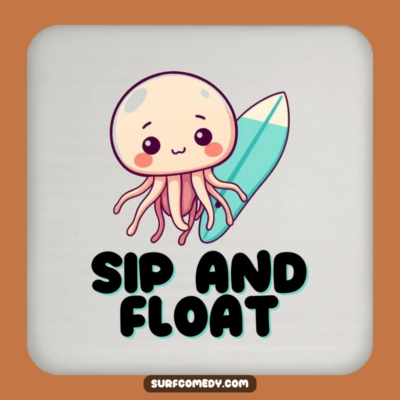 Funny Kawaii Jellyfish Coasters - Protect Surfaces with Curious Style