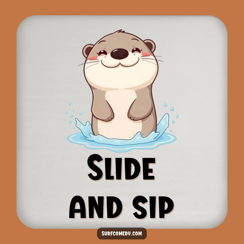 Funny Otter Slide Coaster: Protect Surfaces with Hilarious Charm!