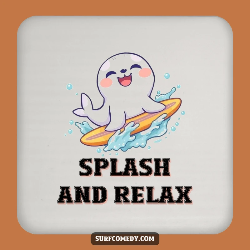 Funny Seal Surf Coaster: Splashy Slide Protection, Party Beach Gift