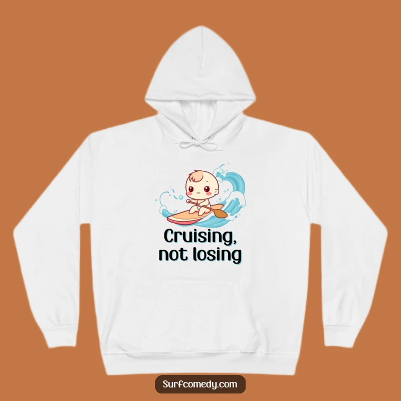 Funny Kawaii Ocean Paddler Hoodie: Cozy Comfort for Beach Lovers