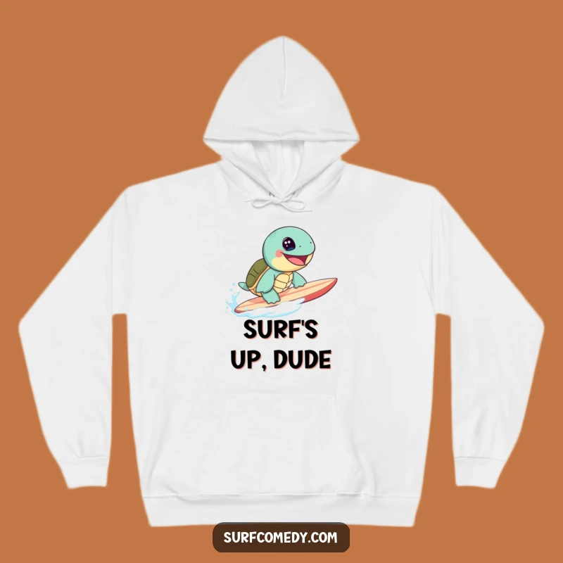 Funny Sea Turtle Surfing Hoodie: Cozy Up with Ocean Vibes and Laughs