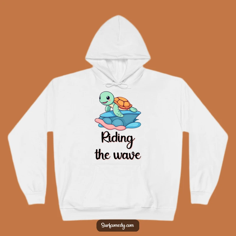 Funny Surfing Turtle Hoodie - Cozy & Hilarious Beach Lover Gift