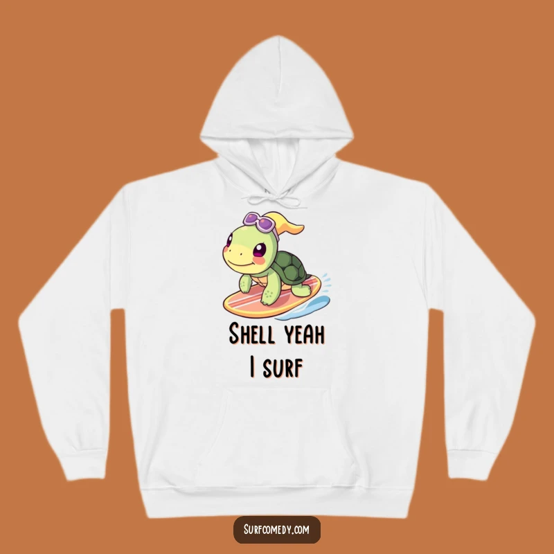 Funny Turtle Surfing Hoodie - Cozy & Hilarious Ocean Adventure Sweatshirt Gift