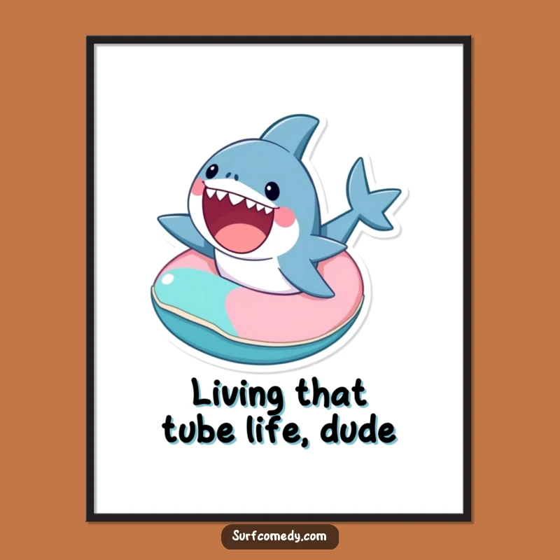 Free Printable Shark Inner Tube Wall Art: Fun Downloadable Gift