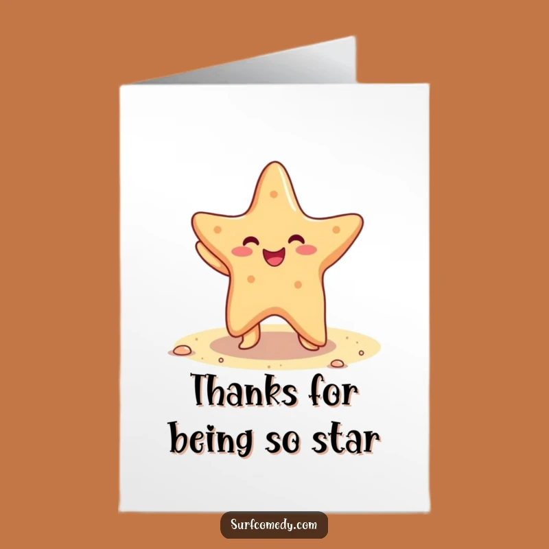 Free Printable Thank You Card: Starfish Dances, Beach DIY Gift!