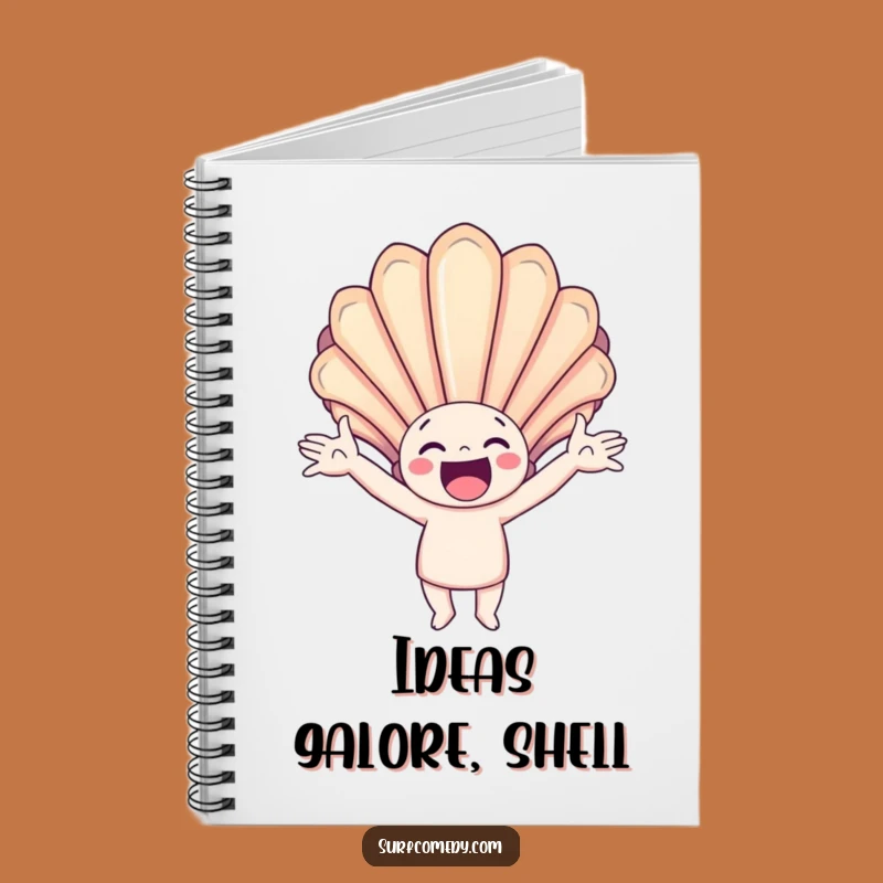 Funny Seashell Catcher Notebook: Happy Character for Jotting Notes