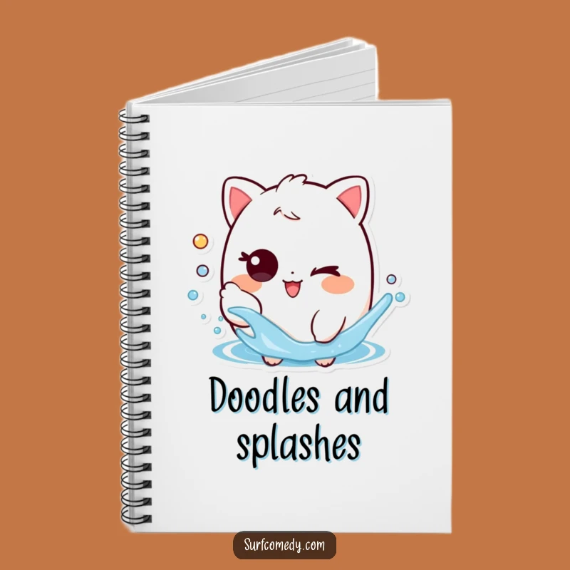 Funny Water Splasher Notebook: Playful Wink for Jotting Notes