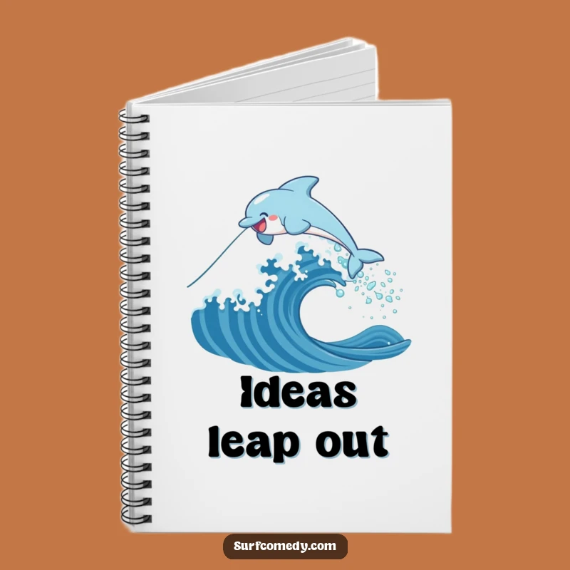Funny Dolphin Wave Notebook: Journal Your Adventures, Perfect Funny Gift Idea