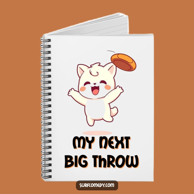 Funny Kawaii Frisbee Catcher Notebook - Jot Down Fun Ideas