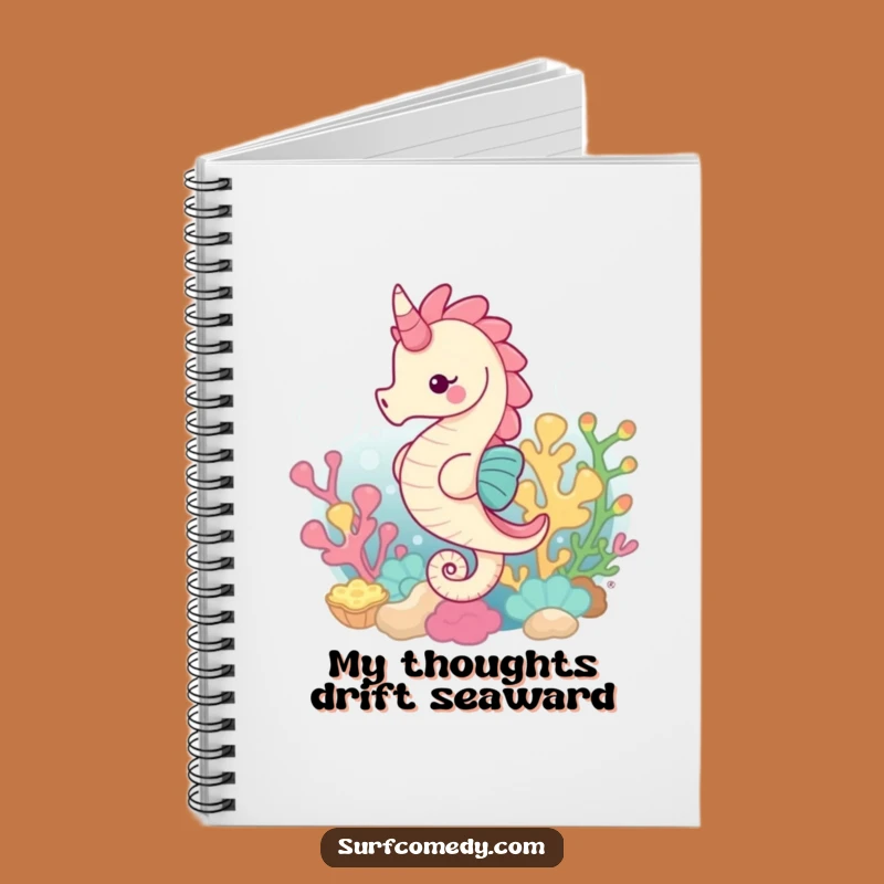 Funny Seahorse Notebook: Jot Down Ideas with Underwater Grace!