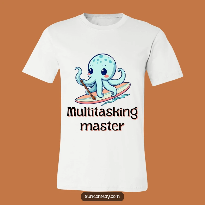 Funny Octopus Surf T-Shirt - Humorous Ocean Adventure Tee & Gift