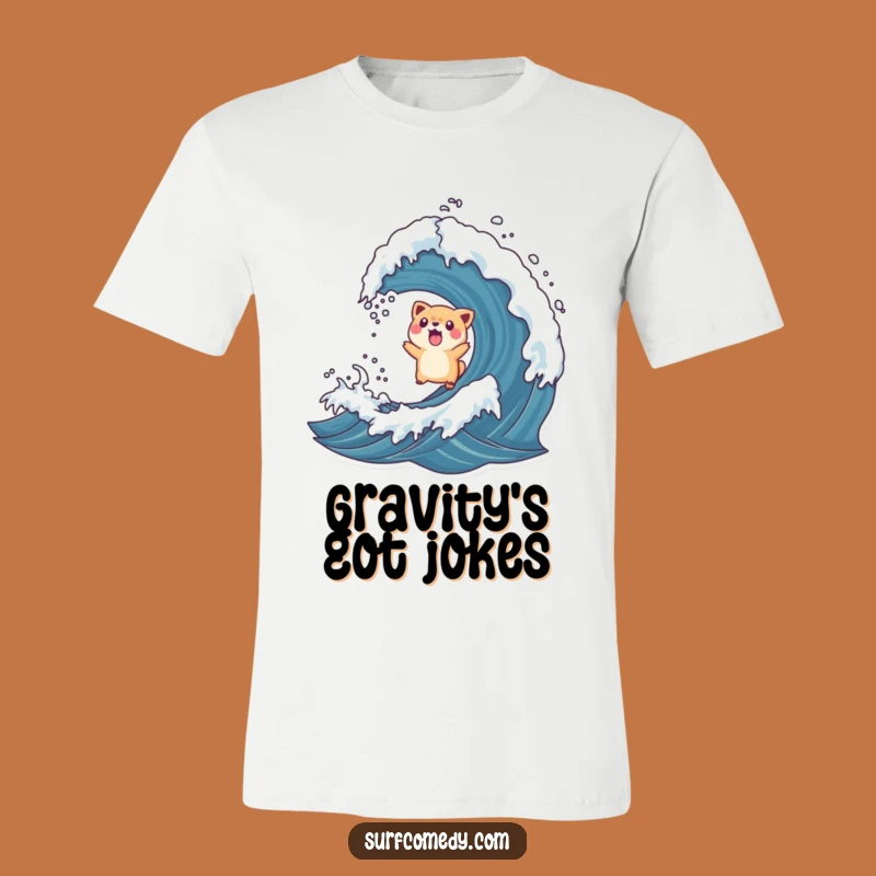 Funny Rogue Wave Animal Toss T-Shirt - Surprised Air Time Tee!