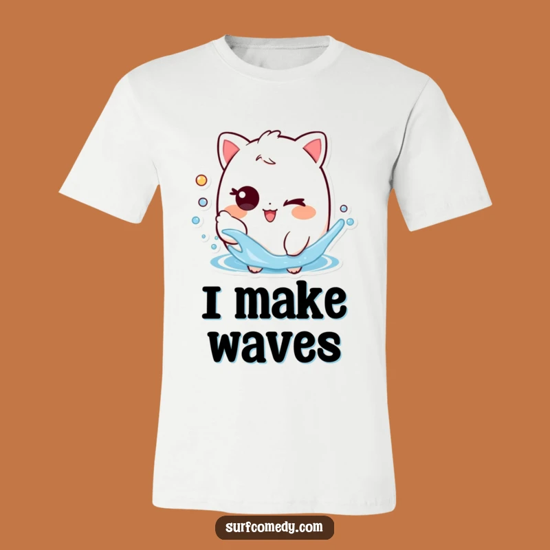 Funny Water Splasher T-Shirt: Mischievous Wink for a Playful Look