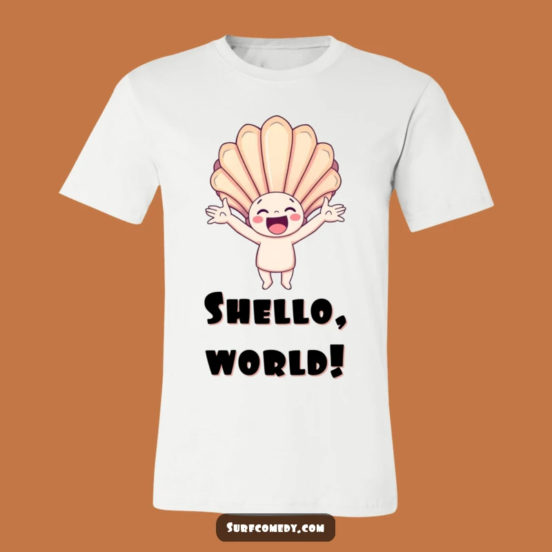 Funny Seashell Catcher T-Shirt: Happy Character Joy for Sunny Days