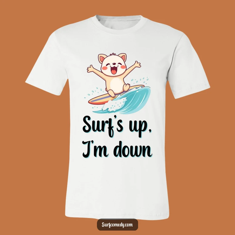 Funny Animal Surf Wipeout T-Shirt - Hilarious Beach Disaster Tee!