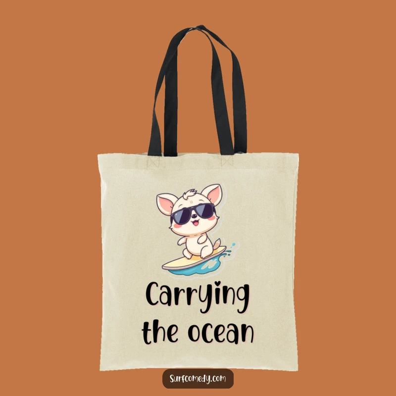Funny Surf's Up Tote Bag - Carry Your Fun, A Sandy Funny Gift
