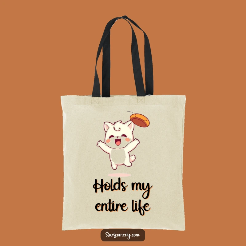 Funny Kawaii Frisbee Catcher Tote Bag - Stylish & Playful Accessory